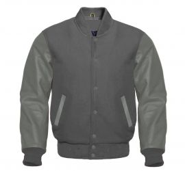Varsity Jacket Dark Grey Grey